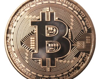 Bitcoin Digital Currency 1oz. Pure Copper Bullion Round!!