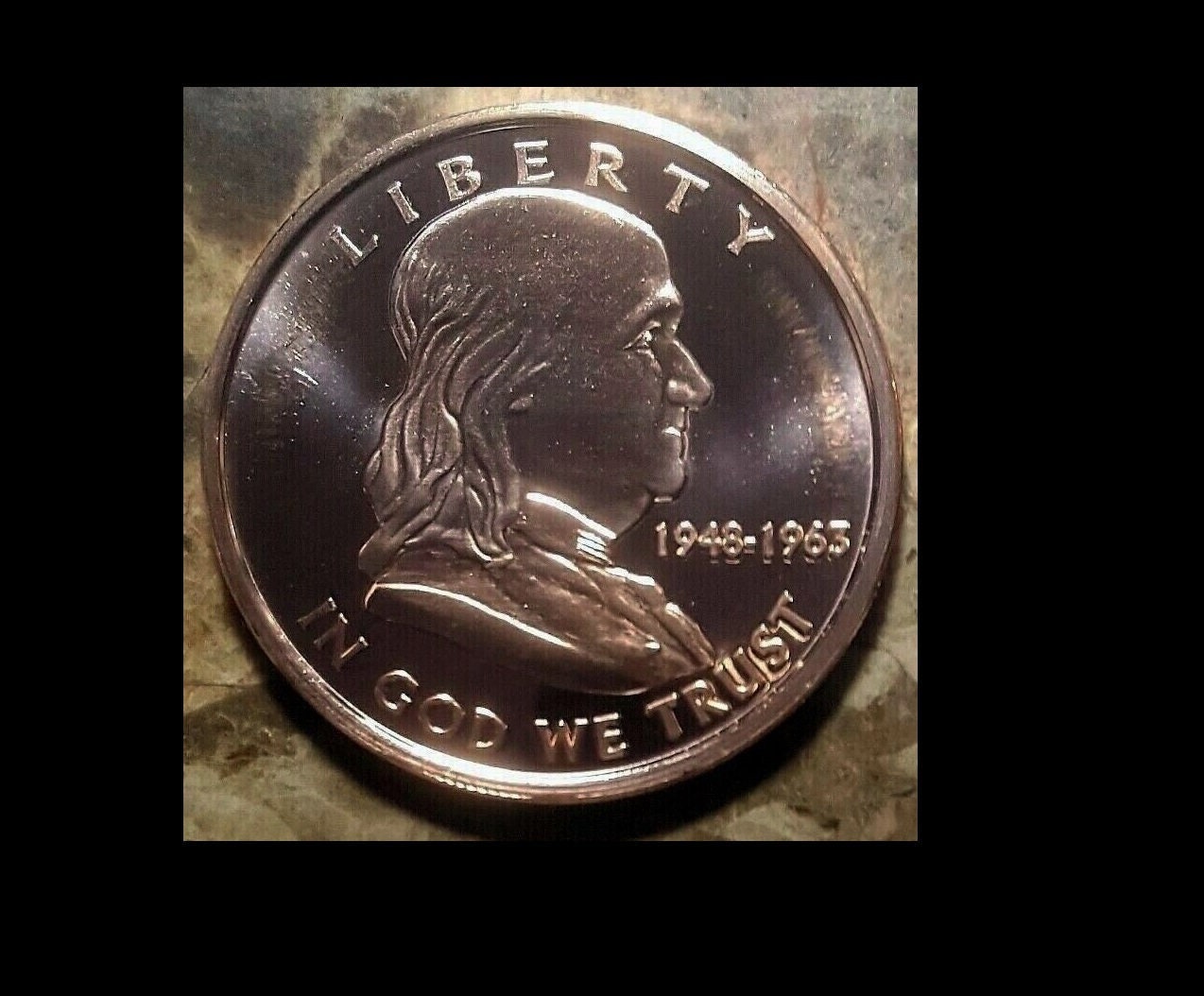 .999 FINE Pure Copper 1OZ Ben Franklin