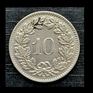 Switzerland - 1932B Ten Rappen AU - About Uncirculated!!