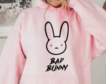 Bad Bunny Hoodie, Bad Bunny sweatshirt, Bad Bunny Logo Hoodie, Bad Bunny sweater, Bad Bunny Shirt, Funny Hoodie