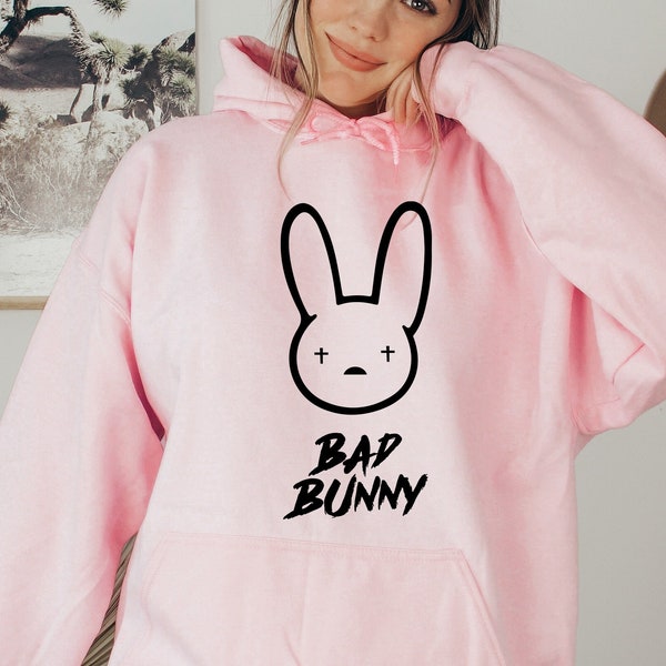 Bad Bunny Hoodie, Bad Bunny sweatshirt, Bad Bunny Logo Hoodie, Bad Bunny sweater, Bad Bunny Shirt, Funny Hoodie