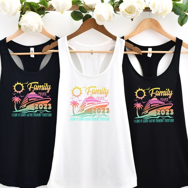 Family Vacation Tank Top, Cruise Squad, Men's Women's Family Cruise Tank Top, Family Matching Vacation Clothing, Matching Family Outfits