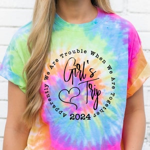 Girls Trip Shirts, Tie Dye Girls Trip Shirt, Girls Weekend shirt, Girls workout T-Shirts, Girls Birthday Trip Shirt, Girls Camping t-shirt