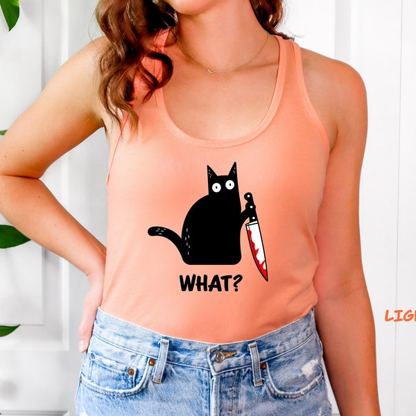 Cat Tank Top Etsy