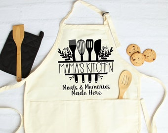 Mama's Kitchen Apron, Moms Kitchen Gift,Apron For Mama, Mothers Day Gift, Mothers Day Apron