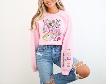 Teacher Life Sweatshirt, Cute School Supplies Shirt, Back To School, Teacher Appreciation Gift Shirt, Team Teacher Shirt, Teach Love Inspire