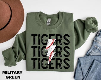 Personalized Baseball Sweatshirt, Custom Game Day Sweatshirt, Gift For Baseball Lover  Sweatshirt, Game Day Gift Sweatshirt, Baseball Season