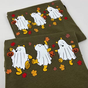 Retro Pooh Ghost Halloween Tank Top, The Pooh Halloween Tank Top, Spooky Season Outfit, Pooh Lover Tank Top, Womens Halloween Tank Top image 3