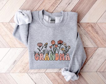 Grandma Sweatshirt, Nana Sweatshirt, Mother's Day Gift, Gift For Mother, Mama Hoodie, Christmas Sweatshirt, New Mom Shirt, Grammy Shirt