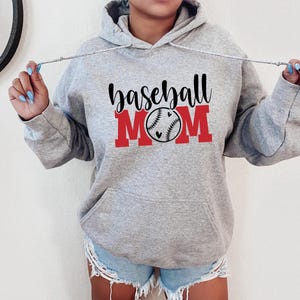 Baseball Mom Hoodie, sport hoodie, Baseball hoodie, baseball graphic, sport mom, game day, Hoodie gift, gift for mom, gift for women