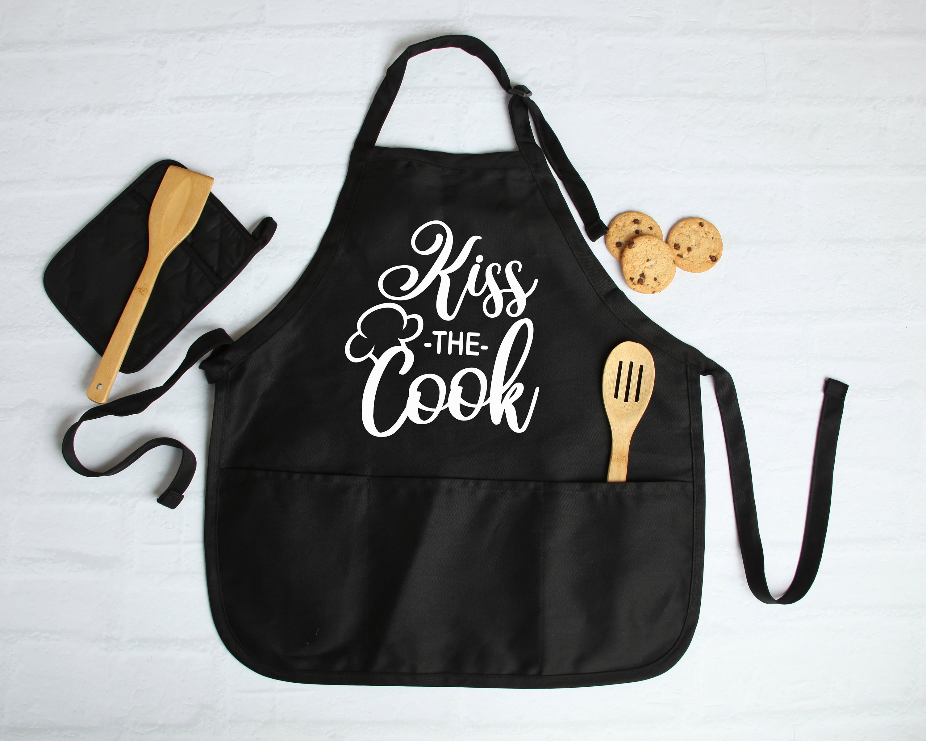 Apron Wife Mom Boss, Kitchen Apron With Three-section Pocket, Mommy, Mama,  Cooking Gift for Mothers Day, Mom Life 