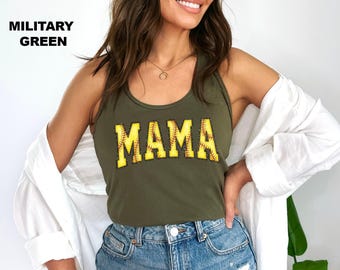 Retro Softball Mama Tank Top, Mother's Day Gift, Softball Mom Tank Top, Game Day Mom Gift, Softball Season Mom Gift, Sport Mom Tank Tops