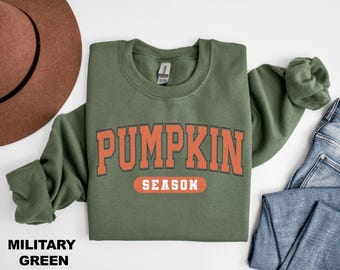 Retro Pumpkin Sweatshirt, Pumpkin Season Sweatshirt, Cute Fall Sweatshirt, Thanksgiving Gift, Halloween Sweatshirt, Autumn Season Sweatshirt