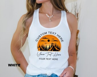 Custom Trip Tank Tops, Girls Weekend Shirt, Camp Bachelorette Tank Top, Last Trail Before the Veil, Bach Trip Gift, Bachelorette Favors