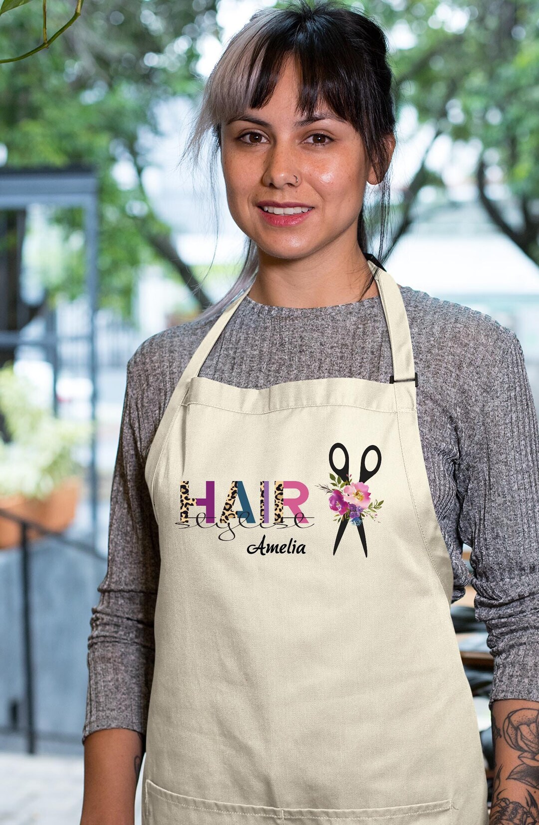 Custom Hair Stylist Apron Apron Gift for Hairdresser Beauty Etsy