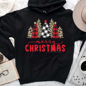 Christmas Hoodie, Christmas trees hoodie, merry Christmas hoodie, Buffalo trees hoodie, Funny and Happy Christmas, Christmas gift Hoodie image 7