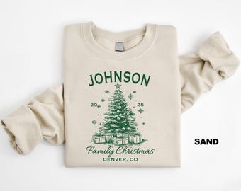 Custom Family Christmas Sweatshirts, Funny Christmas Tree Crewnecks, Christmas Vacation Family Matching Shirts, Cute Christmas Gifts