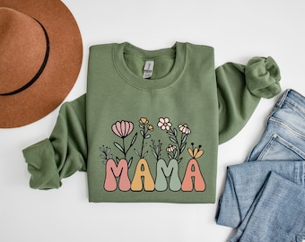 Mama Sweatshirt, Nana Sweatshirt, Mother's Day Gift, Gift For Mother, Grandma Hoodie, Christmas Sweatshirt, New Mom Shirt, Grammy Shirt