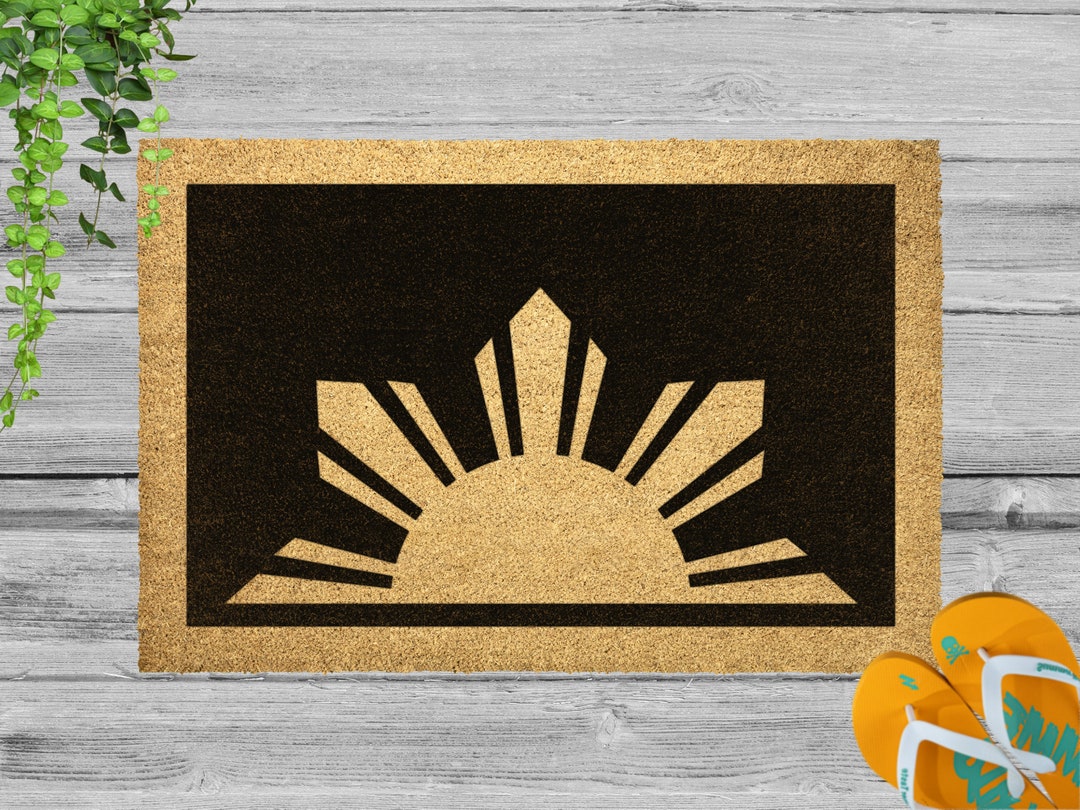 Coir Doormat CUSTOM ORDER, Modern Rug, Gift for Wedding, Housewarming