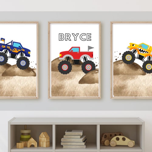 Monster Truck Room Decor Wall Art Digital Download 11x14 Etsy monster-truck-room-decor-wall-art-digital-download-11x14-etsy