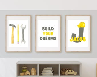 Handyman Kinderzimmer Poster, Baby Boy Dekor (digitaler Download)
