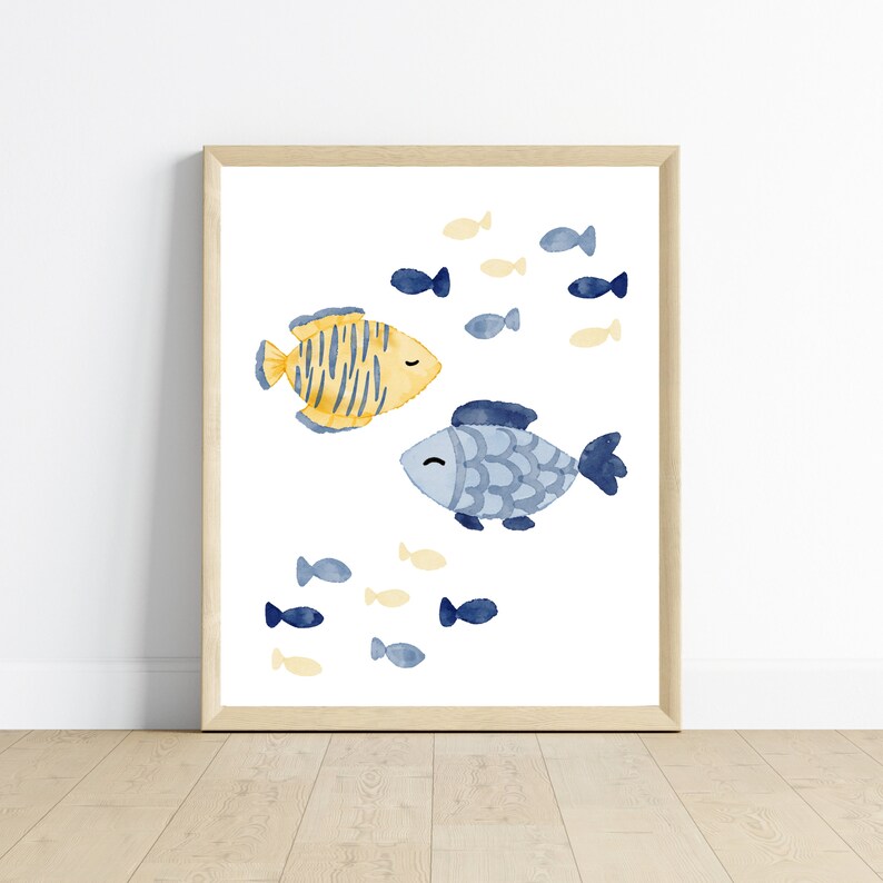 Whale Nursery Wall Art, Coastal Prints Set of 3 (digital Download) - Etsy