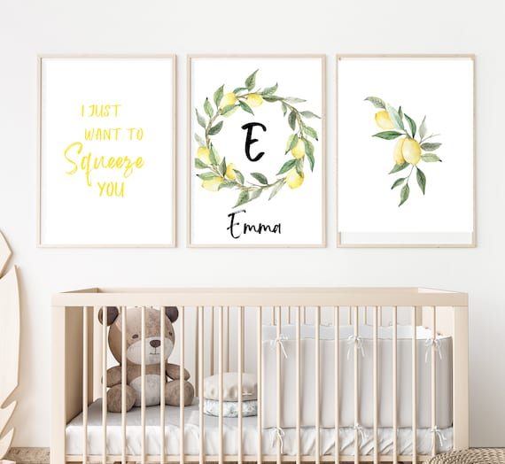 Lemon themed hotsell baby nursery