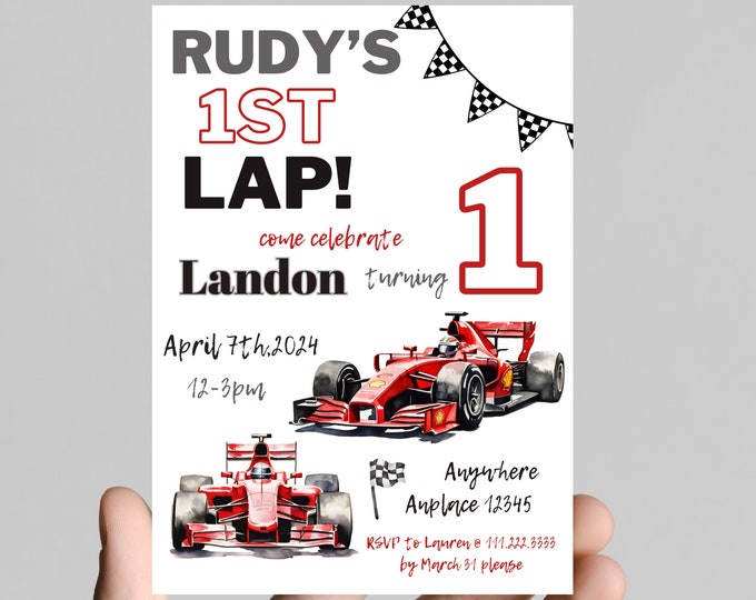 Race on over to celebrate, race car theme birthday invitation, any age, racing, race car driver, nascar, editable, printable, digital