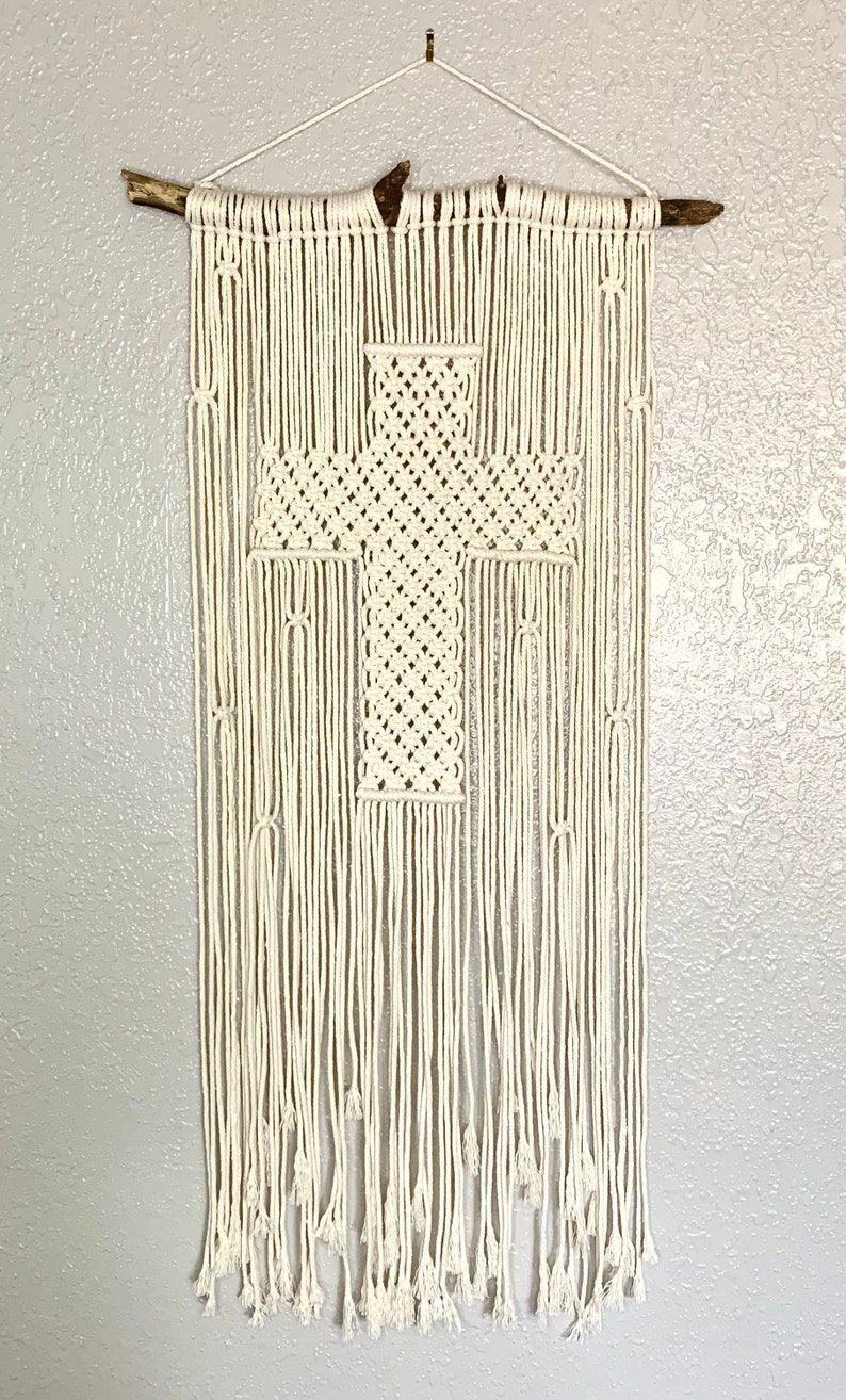 Macrame Cross Wall Hanging Etsy