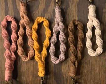 Twisted Macrame Wristlet