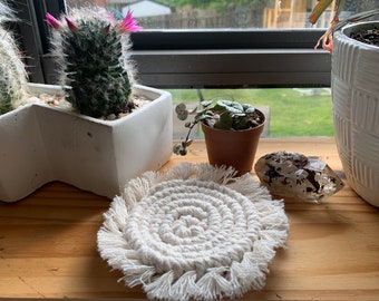 Macrame Coasters or Plant Rug