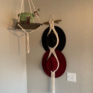 Macrame Hat Holder