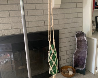 Macrame water bottle holder