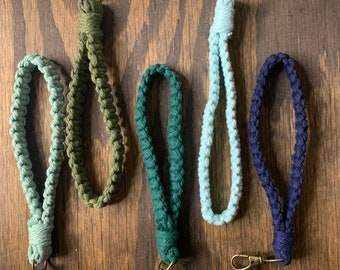 Square Knot Macrame Wristlet