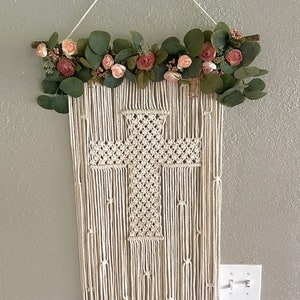 Macrame Cross Wall Hanging