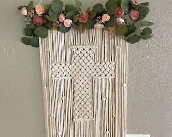 Macrame Cross Wall Hanging