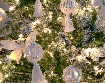 4 Macrame Ornaments