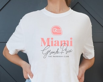 Camiseta del Gran Premio de Fórmula 1 de Miami, camiseta de Fórmula 1 de Miami, camiseta de carreras de F1, regalo de Fórmula 1, regalos de Fórmula Uno, camiseta de F1 Miami, The Paddock Club