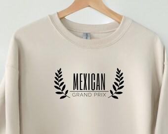 Sudadera de cuello redondo de Fórmula 1 del Gran Premio de México, Sudadera de Fórmula 1 de México, Suéter de carreras F1, Regalo de Fórmula 1, Regalos de Fórmula Uno, Regalo de F1