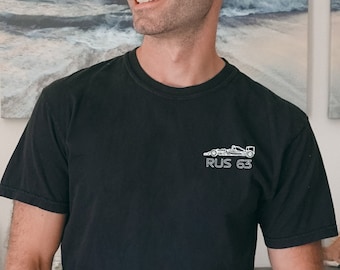 Camisa de George Russell, camiseta de Russell, camisa de Fórmula 1 de Russell, Russell Merch, camisa de carreras F1, regalo de F1, camisas de Fórmula 1, regalos de Fórmula Uno