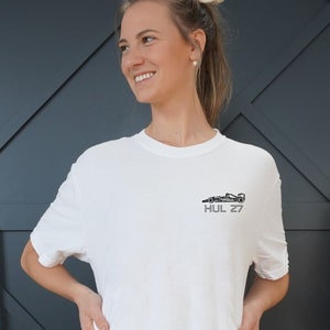 Camisa Nico Hulkenberg, camiseta Hulkenberg, camisa Hulkenberg Fórmula 1, Hulkenberg Merch, camisa de corrida F1, presente F1, camisas Fórmula 1, presente F1