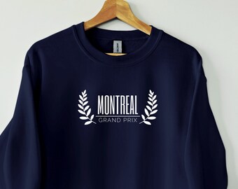 Sudadera de cuello redondo de Fórmula 1 del Gran Premio de Montreal, sudadera de carreras de Fórmula 1, suéter de carreras de F1, regalo de Fórmula 1, mercancía de Fórmula 1, regalo de F1