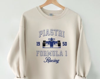 Piastri Formula 1 Crewneck Sudadera, Oscar Piastri Sudadera, F1 Racing Sweater, F1 Gift, Formula 1 Sudaderas, Formula One Gift