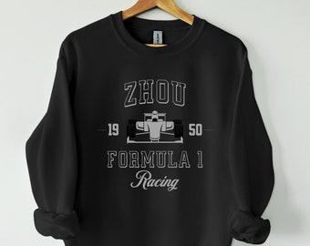 Zhou Formula 1 Crewneck Sweatshirt, Zhou Guanyu Sweatshirt, F1 Racing Sweater, F1 Gift, Formula 1 Sweatshirts, Formula One Gift