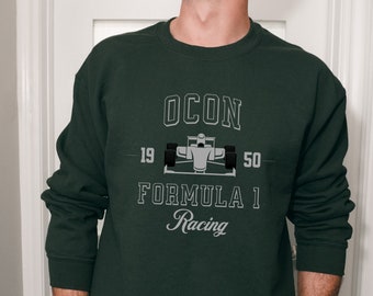 Sudadera de cuello redondo Ocon Formula 1, sudadera Estaban Ocon, suéter de carreras F1, regalo F1, sudaderas Fórmula 1, regalo Fórmula uno