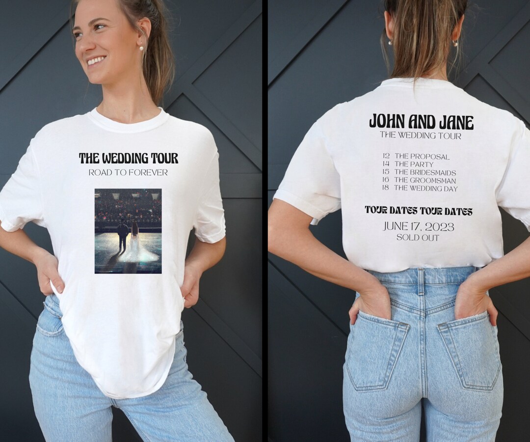Custom Wedding Tour Concert Shirt Wedding Party Shirts - Etsy