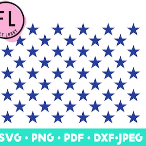 50 Stars svg, American Flag Stars,50 stars pattern, Cricut cut files, Silhouette files, Stencil