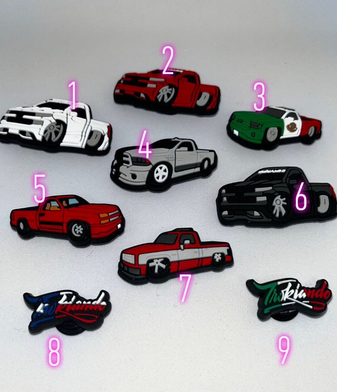 Truck Croc Charms Etsy