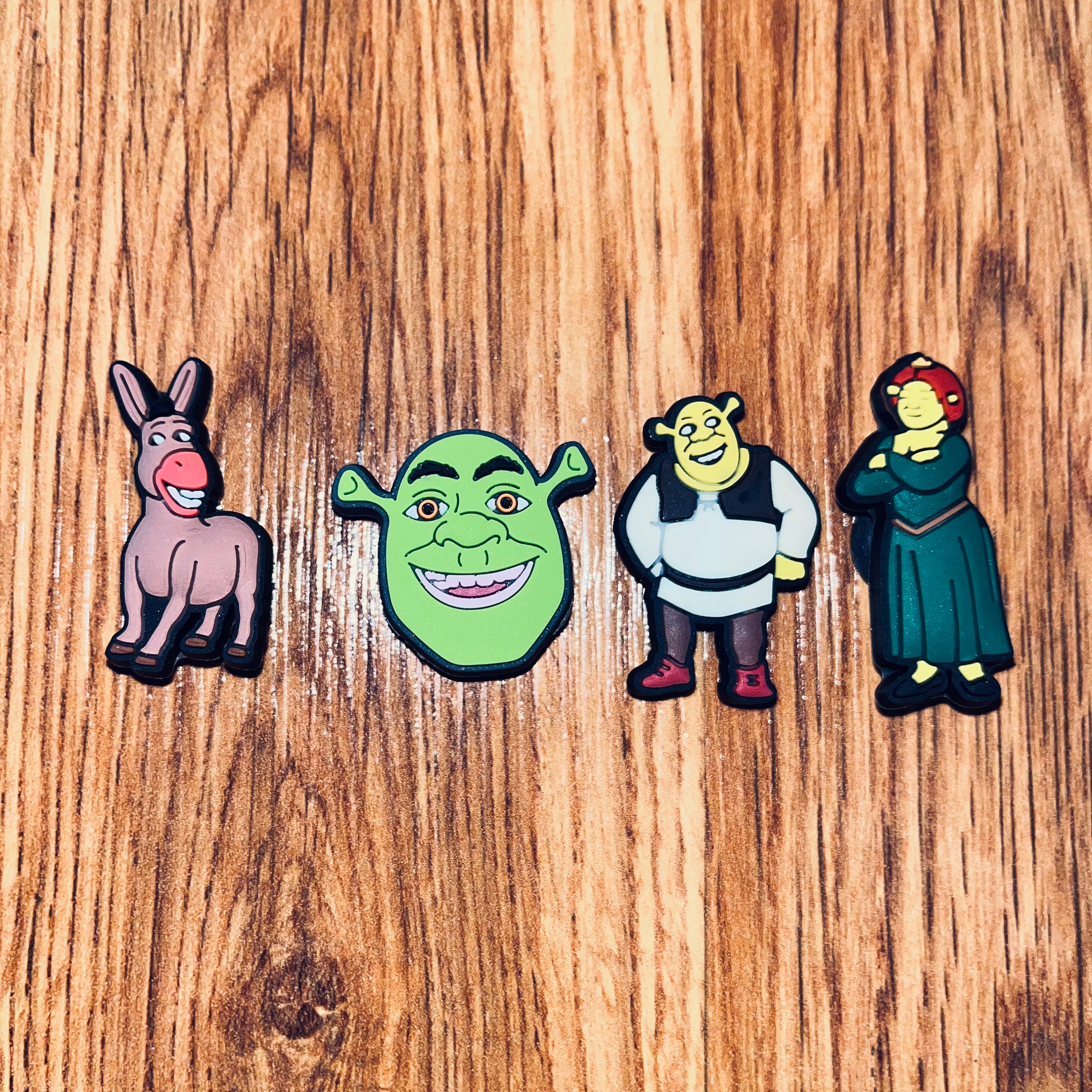 10pcs Cartoon Ear Shoe Charms, Mini Shrek Ears Shoe Charms For