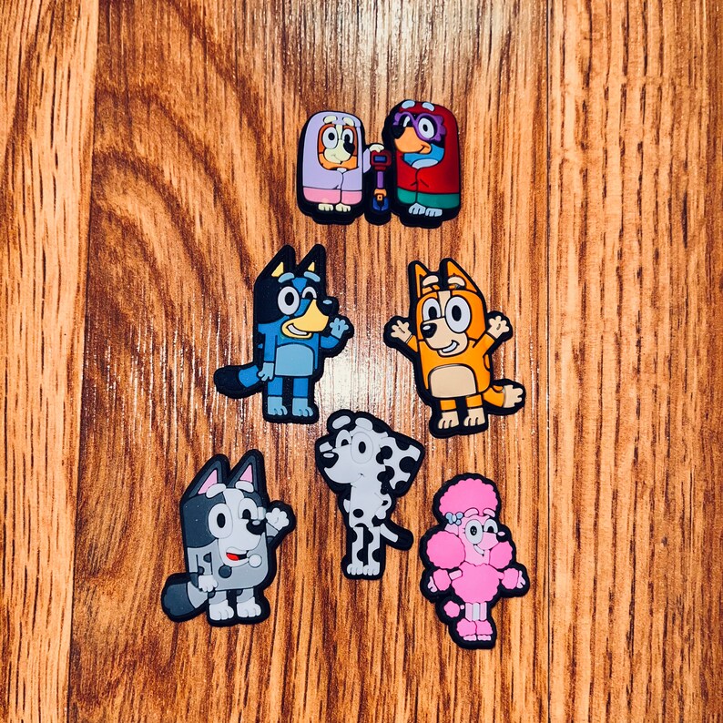 Bluey Croc Charms Set of 6 Etsy UK